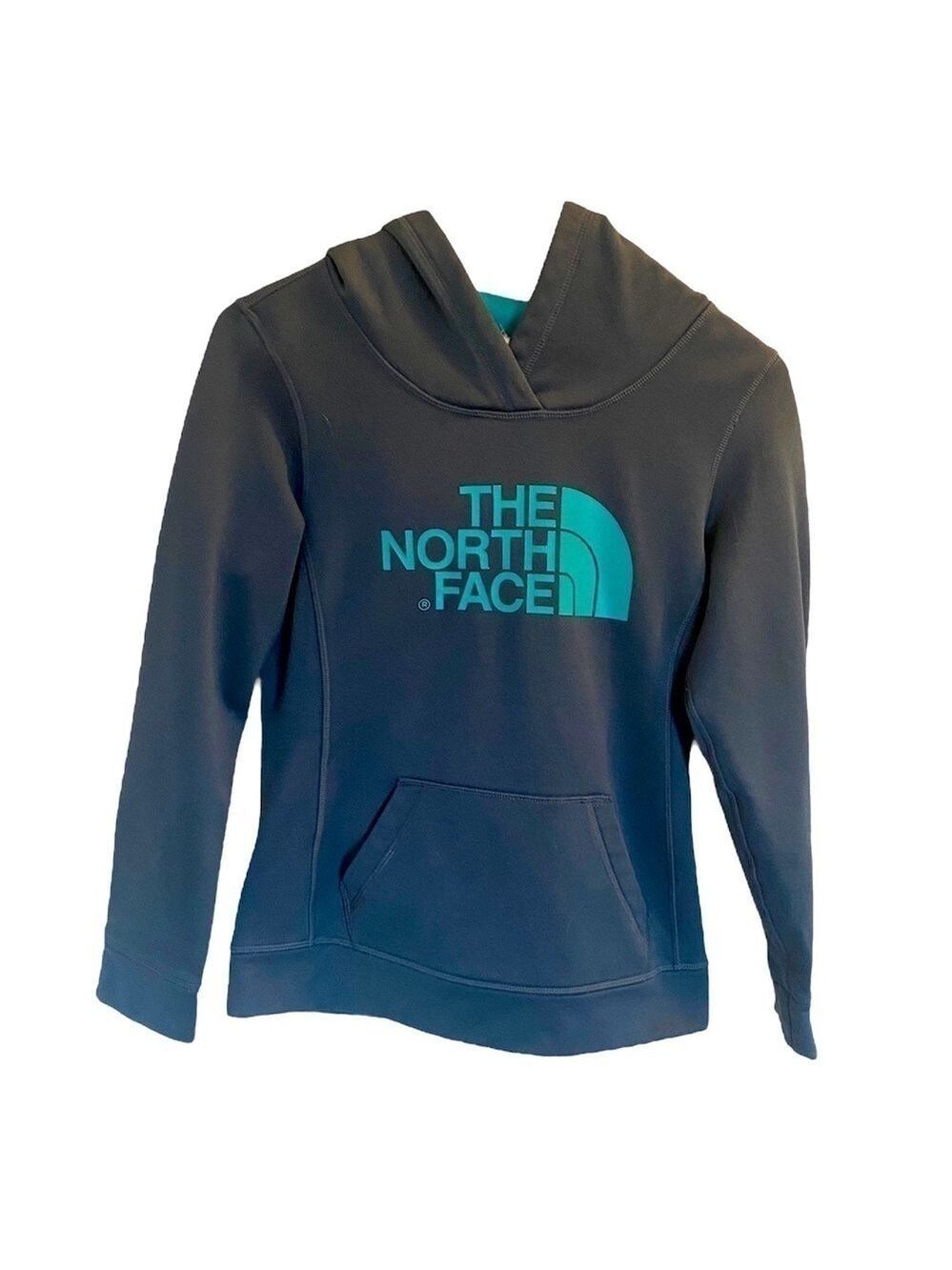 The North Face Navy Teal Hoodie Extra Small